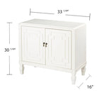 SEI Furniture Taborley Antique White Double-Door Accent Cabinet" can be rewritten as:"SEI Furniture Taborley Antique White Double-Door Accent Storage Cabinet