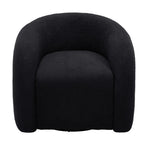 360 Swivel Accent Chair for Living Room, Boucle Barrel Armchair Single Sofa Chair Reading Chair, Sage Green