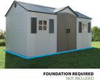 6446 Outdoor Storage Shed, 8 x 15 Foot, Desert Sand