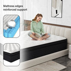 CICIMLU 12 inch Queen Mattress,Gel Memory Foam & Spring Hybrid Medium Comfort Mattress in a Box,CertiPUR-US