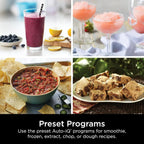Ninja Blender, Mega Kitchen System, 1500W, 4 Functions for Smoothies, Processing, Dough, Drinks & More, with 72 Blender Pitcher, 64 Processor Bowl, 2 Nutri Cups + Lids, Black, BL770