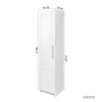 Slim Tall Storage Cabinet, Pantry Cabinet with Doors Shelves Small Space for Kitchen Living Room Bathroom