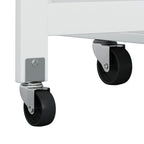 Movable Kitchen Island Cart with 2 Door Cabinet, 2 Drawers and Drop Leaf Top, Island Table with Spice Rack, Towel Holder, Wine Rack and Wheels, Kitchen Storage Cabinet, White