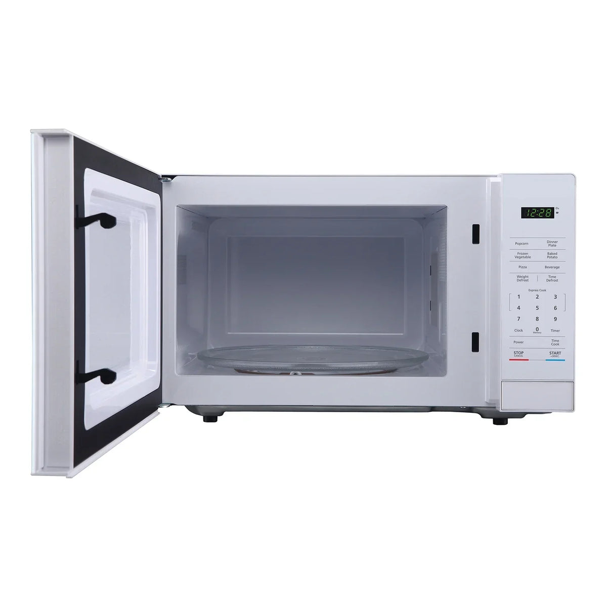 Magic Chef 1.6 Cu. ft. 1100W Countertop Microwave Oven with Push-Button Door in Black, New