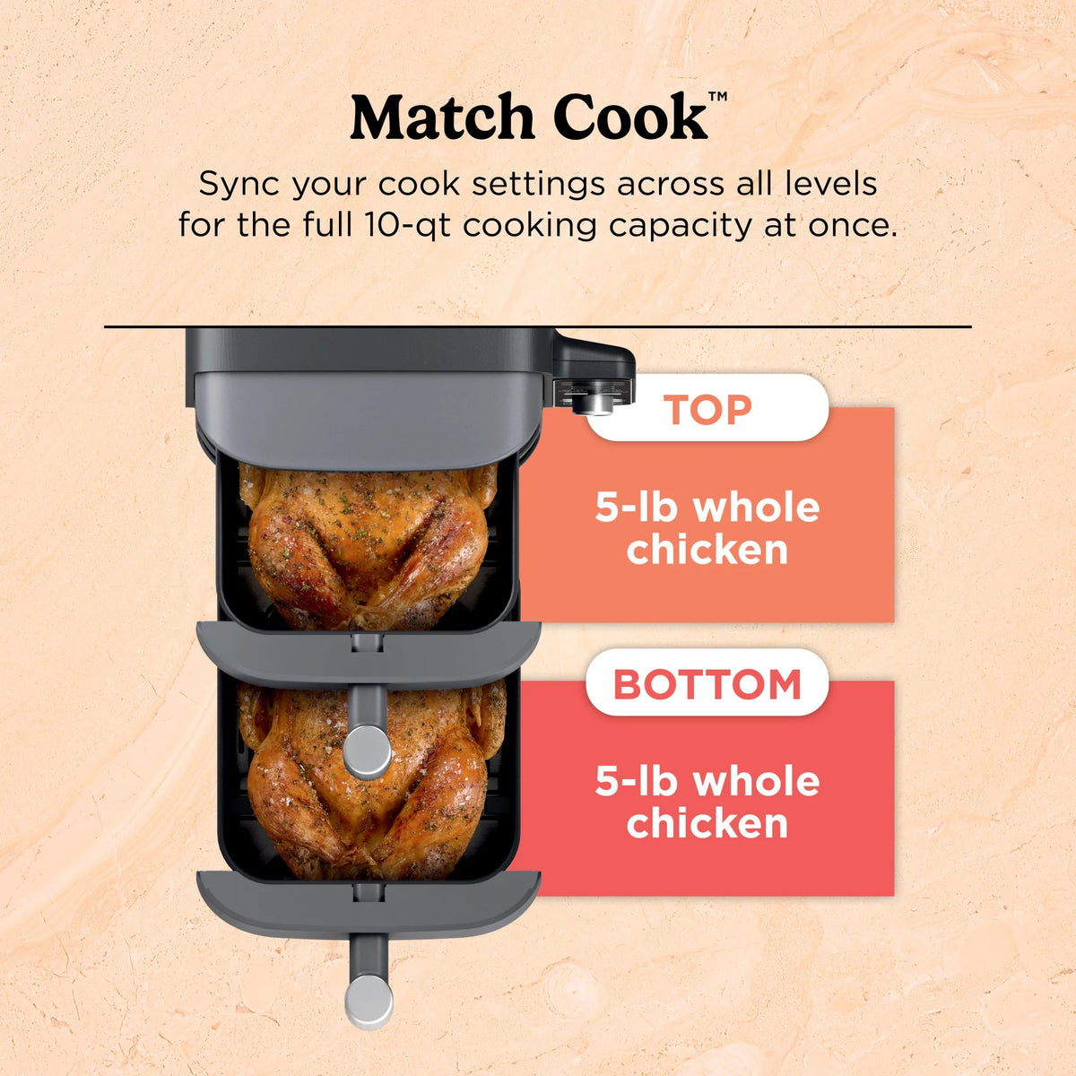 Ninja Doublestack XL 10 QT 2 - Basket Air Fryer