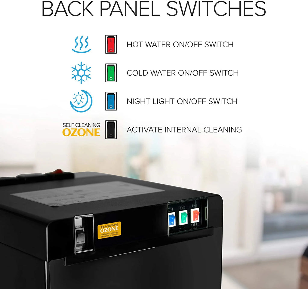 Self Cleaning Bottom Loading Water Cooler Water Dispenser 3 Temperature Settings
