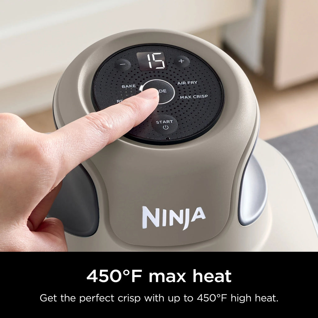 Ninja Crispi 4 - in - 1 Portable Glass Air Fryer Cooking System, 4 - Qt & 6 - Cup Containers, Cyberspace