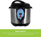 CAREY DPC-9SS Smart Electric Pressure Cooker and Canner, Stainless Steel, 9.5 Qt