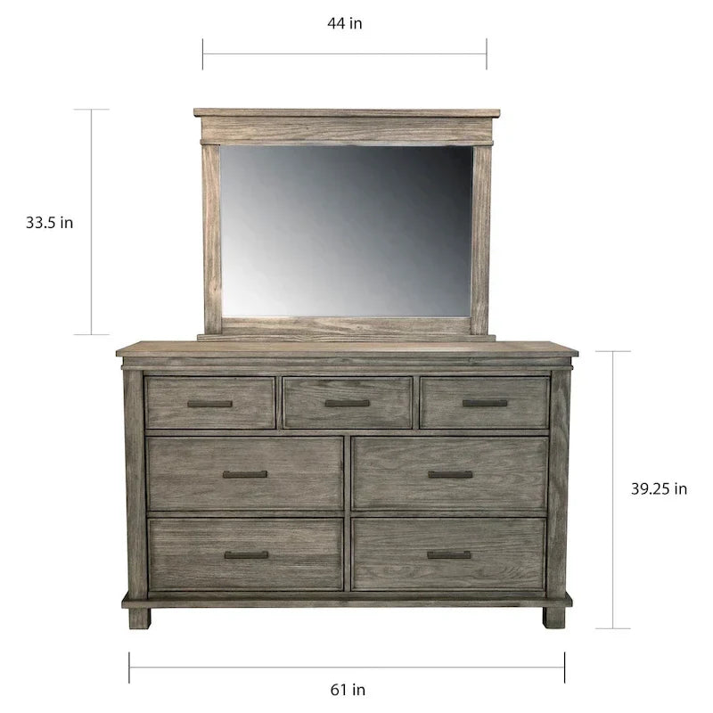 Simply Solid Asquith 6-Piece Solid Wood Bedroom Set