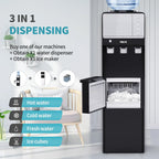 VECYS 3 5 gal Water Dispenser with Ice Maker, 27LBS Daily Ice & Child Lock