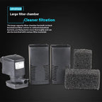 3-in-1 Fish Tank Aquarium Internal Filter Pump – Submersible Water Filter Oxygen Pump
