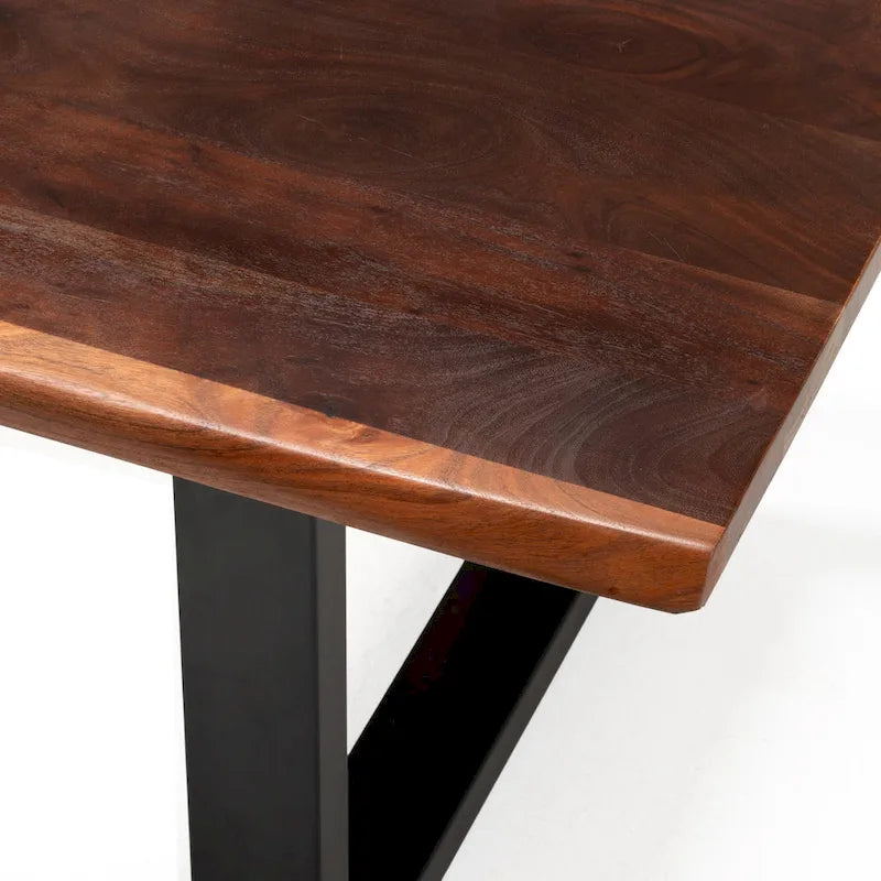 Modrest Taylor Contemporary Live Edge Wooden Dining Table