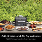 Woodfire Outdoor Grill & Smoker. 3-in-1 Master Grill. BBQ Smoker. & Outdoor Air Fryer with Woodfire Technology. OG700