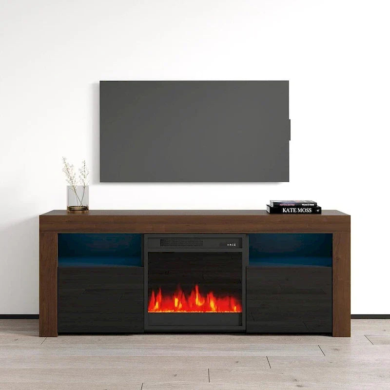 Copper Grove Qorasuv 58-Inch Electric Fireplace TV Stand