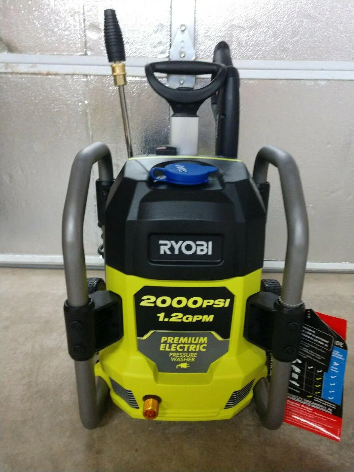 RYOBI 2000 PSI 1.2 GPM Cold Water Electric Pressure Washer