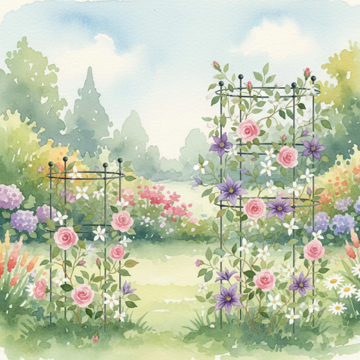 Flower Cage Round - 2 Pack | Medium