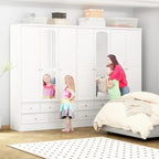 78.7H Combo Twin Wardrobe Set: Stylish and Functional Armoires for Your Closet