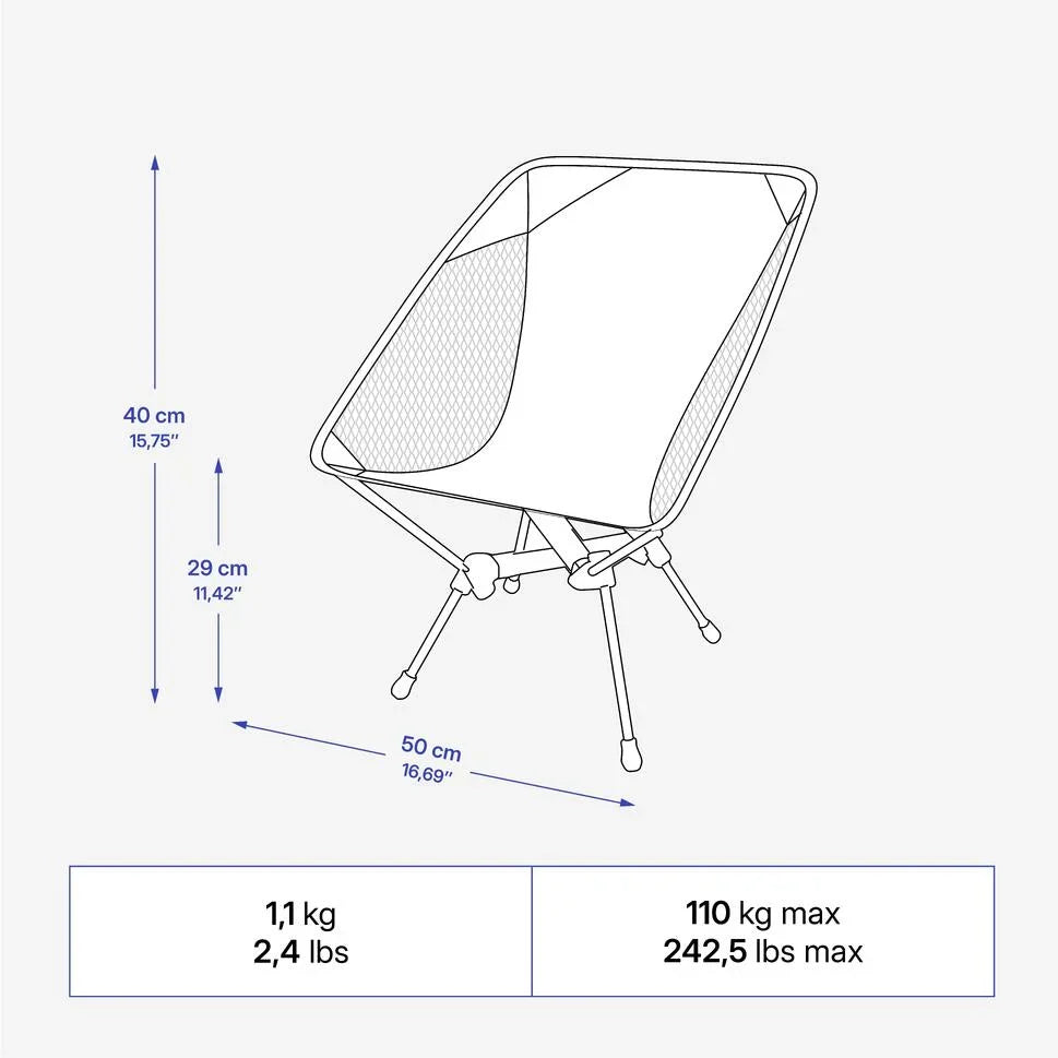 Quechua 500 Ultra-Compact Camping Chair 2026