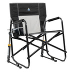 GCI Outdoor Freestyle Rocker XL Oversized Foldable Rocking Camp Chair, Pewter