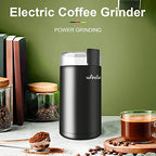 Wancle Electric Coffee Grinder, Quiet Spice Grinder, One Touch Coffee Mill for Beans
