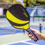 Wood Pickleball Paddle Set, 4-pk | Yellow Black
