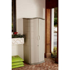 Rubbermaid Vertical Resin Outdoor Storage Shed – Weather-Resistant Plastic Garden Storage Cabinet