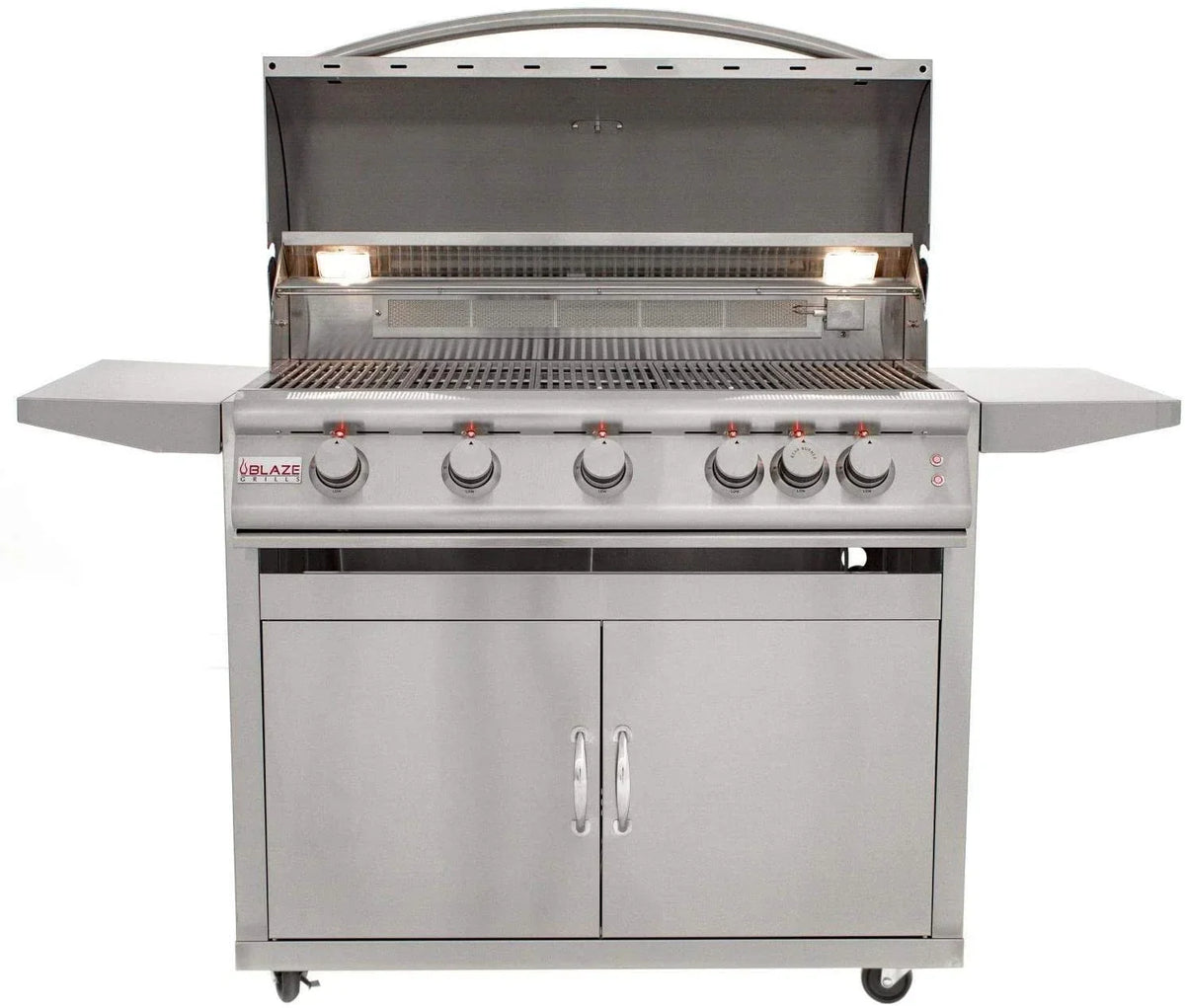 Blaze Freestanding Grill with Lights (BLZ-5LTE2-LP-BLZ-5-CART), 40-inch, Propane Gas