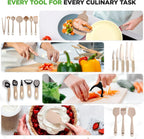 54 - Piece Kitchen Cookware Set - Complete Non - Stick Ceramic Pots and Pans Set with Utensils, Bakeware, and Knife Set, Gas, Electric & Induction Compatible, Blush Pink Kitchen Essentials