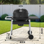 Expert Grill Kettle Cart with Pizza Accessories and Warming Rack