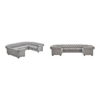 Gdansk 9-Person U-Shaped Chesterfield Sectional Sofa