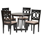 Kara Contemporary 5-Piece Wooden Dining Set