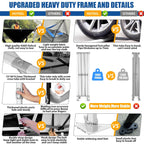 Hoteel 10x15 Heavy Duty Canopy Tent with 4 Sidewalls,Pop up Canopy for Parties Wedding,Commercial Easy up Gazebo with Roller Bag,UV 50+ &,Black