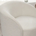 Set of 2 KINWELL 34-Inch Wide Upholstered Swivel Barrel Chairs