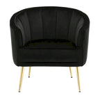 Randolf Velvet Accent Chair in Silver Orchid