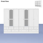 78.7H Combo Twin Wardrobe Set: Stylish and Functional Armoires for Your Closet