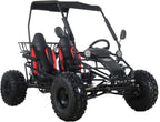 X-Pro New Rover 125cc Gas Powered Go Kart 3 Semi-Automatic Transmission w/Reverse Big 18"/19" Wheels