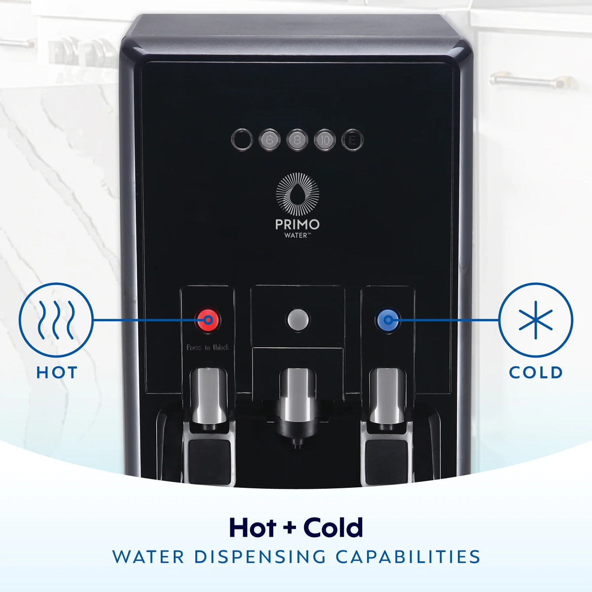 Primo Water® Bottom Loading Pro 2 Temp Water Dispenser with Single - Serve Coffee Maker, Black