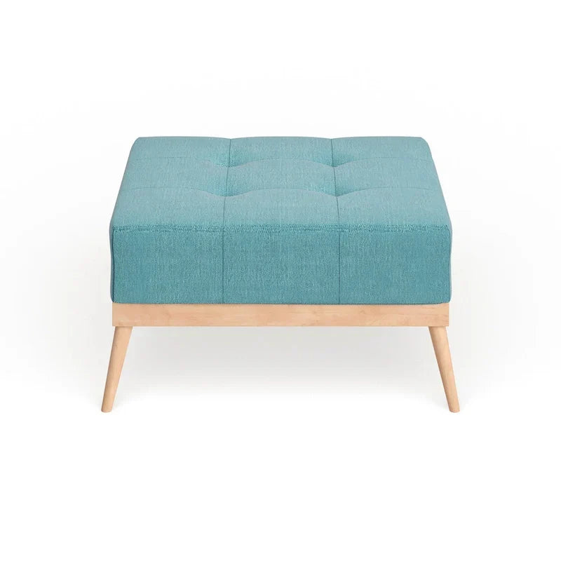 Christopher Knight Home Carson Lund Mid-Century Tufted Fabric Square Ottoman