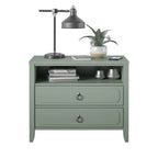Drawer Nightstand, Green