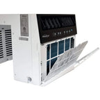 Soleus Air 8,000 BTU Hybrid Saddle Window Air Conditioner with WiFi, White