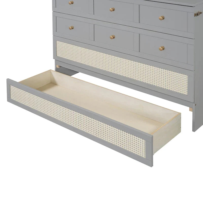 Nestfair Full-Size Murphy Bed with Spacious Drawers