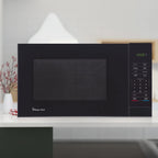 Magic Chef 1.6 Cu. ft. 1100W Countertop Microwave Oven with Push-Button Door in Black, New