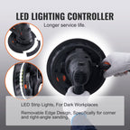 800W Electric Drywall Sander with Dust Extraction, Adjustable RPM 1200-2300, Brush Motor for Efficient Wall Sanding & Polishing