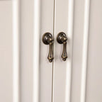 SEI Furniture Taborley Antique White Double-Door Accent Cabinet" can be rewritten as:"SEI Furniture Taborley Antique White Double-Door Accent Storage Cabinet