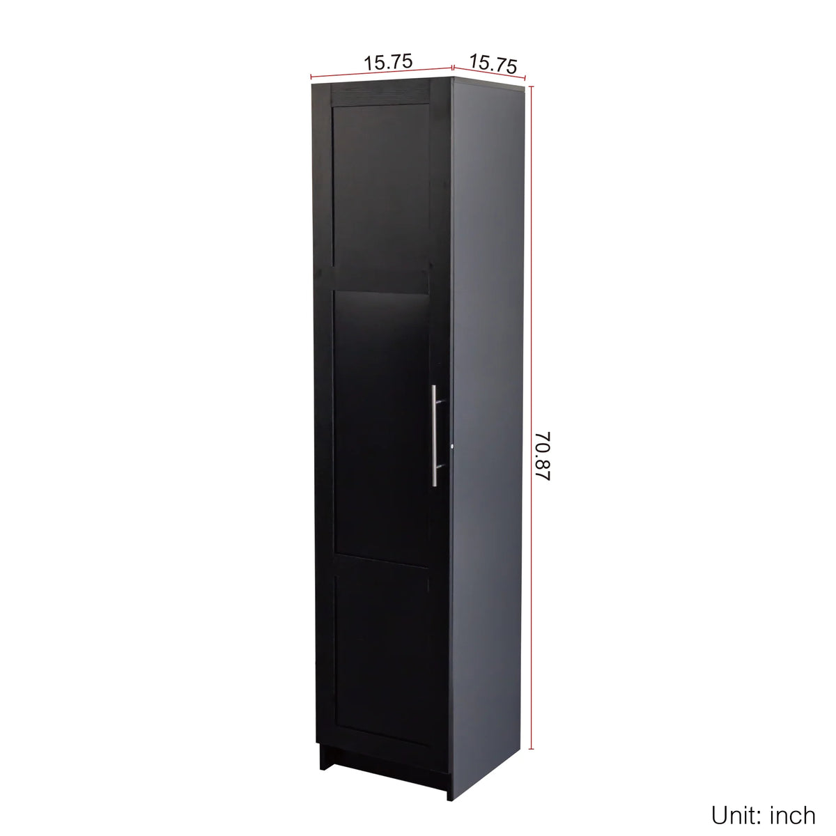 Slim Tall Storage Cabinet, Pantry Cabinet with Doors Shelves Small Space for Kitchen Living Room Bathroom