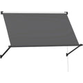 AECOJOY Retractable Awning, 40"x80" Manual Outdoor Awnings for Door Entrance, Sun Shade Canopy