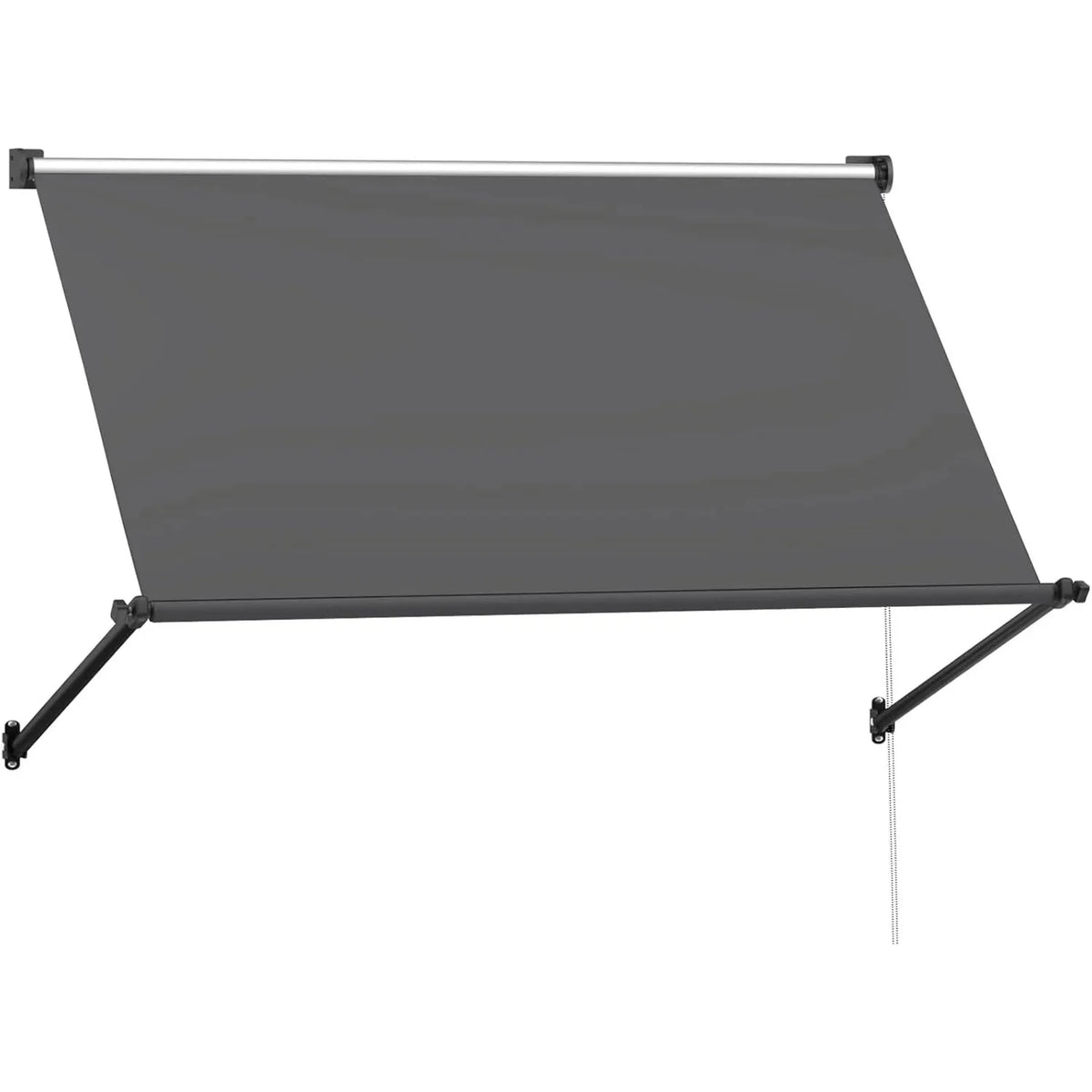 AECOJOY Retractable Awning, 40"x80" Manual Outdoor Awnings for Door Entrance, Sun Shade Canopy