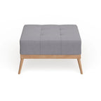 Christopher Knight Home Carson Lund Mid-Century Tufted Fabric Square Ottoman