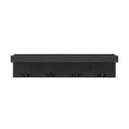 Danya B. Wall-Mounted Coat Rack with Decorative Ledge Shelf and Hooks for Entryway