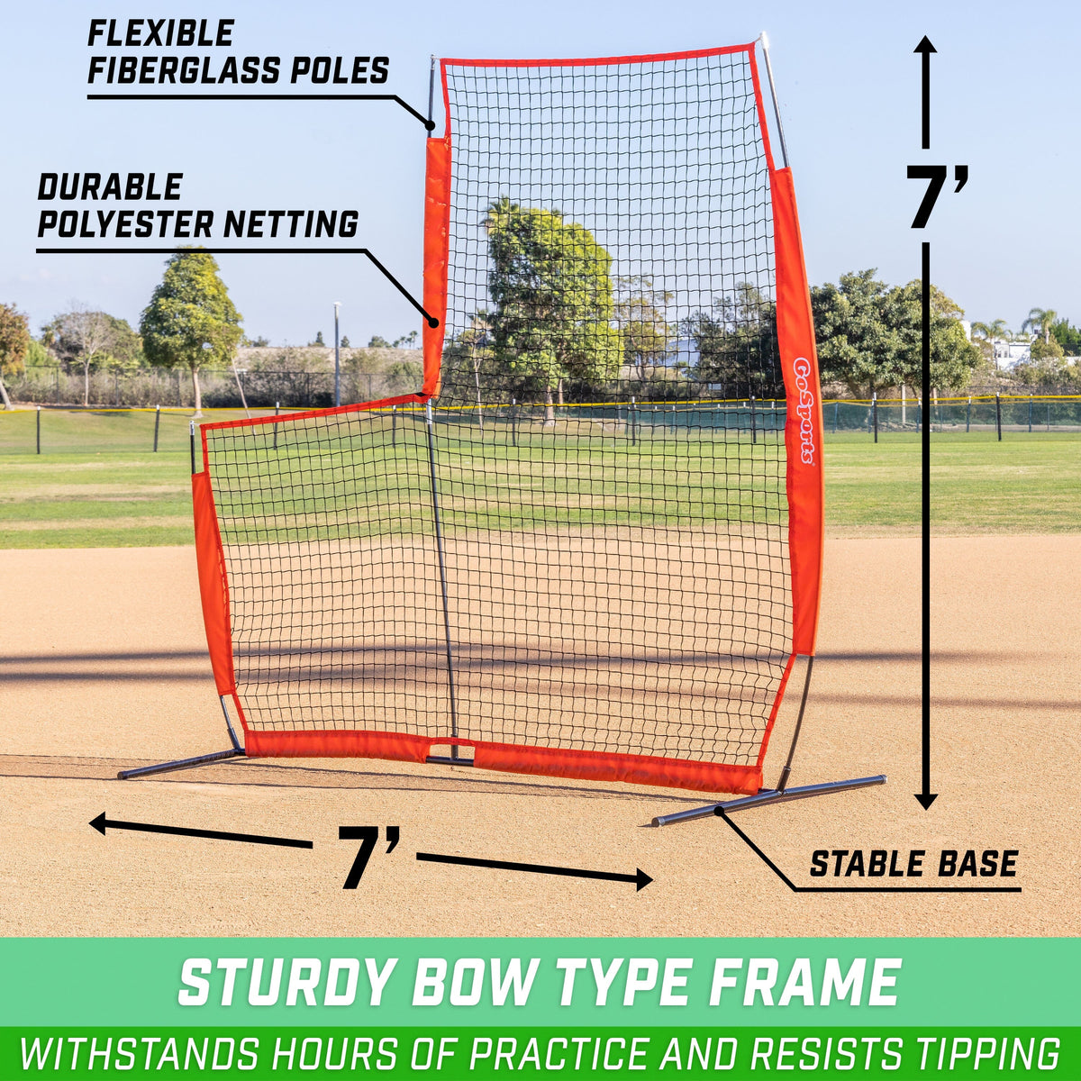 7' x 7' Baseball & Softball L Screen